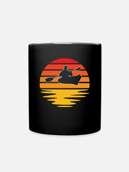 Kanusport Retro - Tasse einfarbig - Schwarz