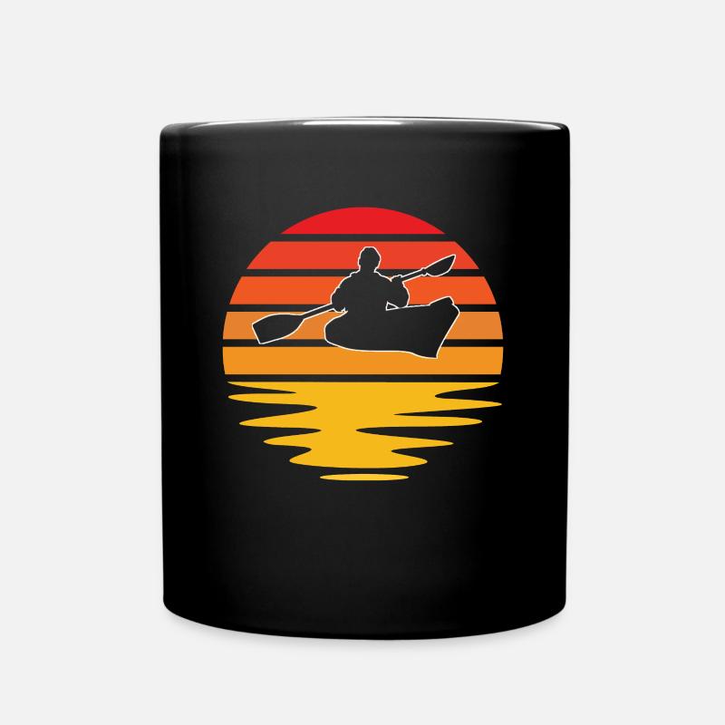Kanusport Retro - Tasse einfarbig - Schwarz