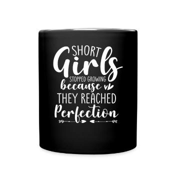 Les filles ont cessé de grandir à cause de la perfection - Mug uni - noir - Devant