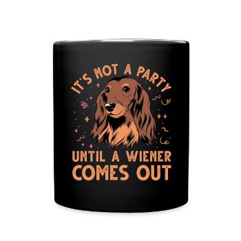 Teckel Cadeau Dixie Viennese Doxie Teckel - Mug uni - noir - Devant