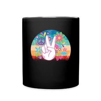Hippy - Full Colour Mug - black - Front
