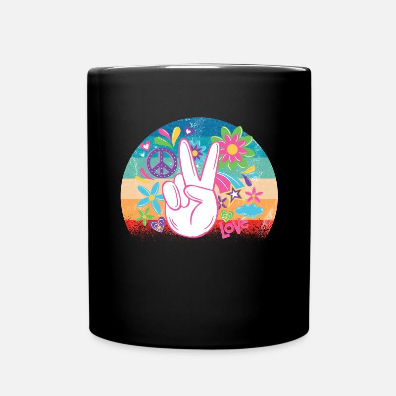 Hippy - Full Colour Mug - black