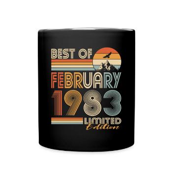 40th birthday born 1983 Best of 1983 - Full Colour Mug - black - Front