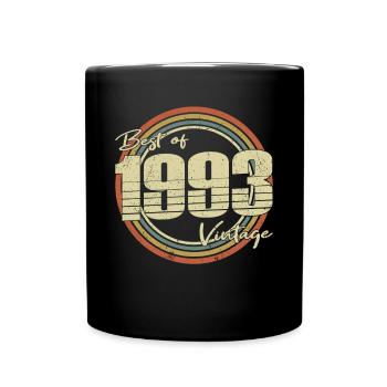30. Geburtstag Jahrgang 1993 Best of 1993 - Tasse einfarbig - Schwarz - Vorne