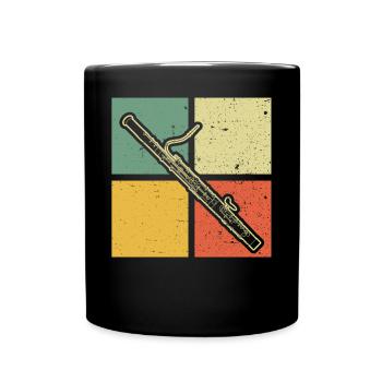 Bassoon Bassoon Bassoon Player Bassoonist - Full Colour Mug - black - Front