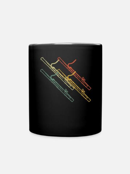 Fagott Fagottspieler Fagottist - Tasse einfarbig - Schwarz