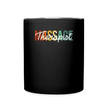 Massage Therapist - Tasse einfarbig - Schwarz - Vorne