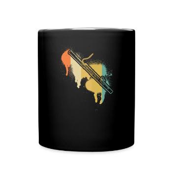 Bassoon Bassoon Bassoon Player Bassoonist - Full Colour Mug - black - Front