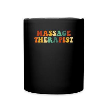 Massage Therapist - Tasse einfarbig - Schwarz - Vorne