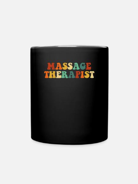 Massage Therapist - Tasse einfarbig - Schwarz