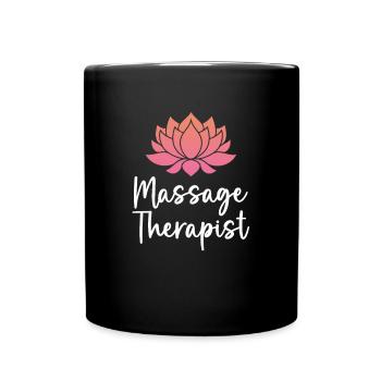 Massage Therapist - Tasse einfarbig - Schwarz - Vorne