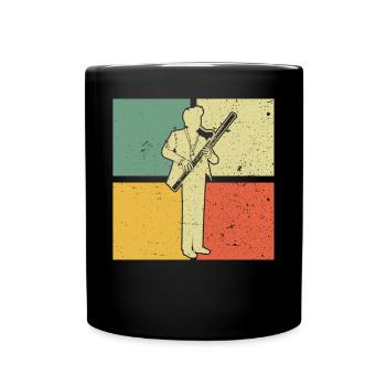 Bassoon Bassoon Bassoon Player Bassoonist - Full Colour Mug - black - Front