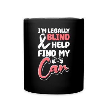 Dans Legally Blind Help Find My Car - Mug uni - noir - Devant
