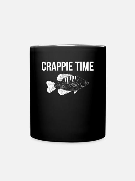 Crappie Time Shirt Geschenk - Tasse einfarbig - Schwarz