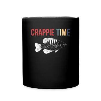 Crappie Time Shirt Geschenk - Tasse einfarbig - Schwarz - Vorne