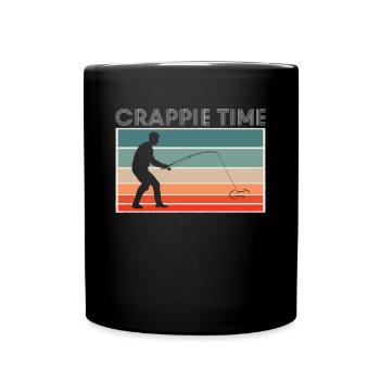 Crappie Time Shirt Gift - Full Colour Mug - black - Front