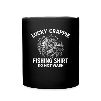 Lucky Crappie Shirt Geschenk - Tasse einfarbig - Schwarz - Vorne