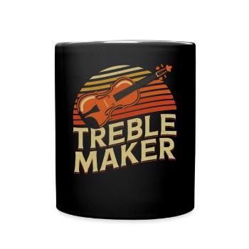 Violoniste Violoniste Pun Treble Maker - Mug uni - noir - Devant