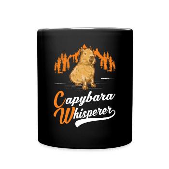 Capybara Whisperer Capibara Capibara Capybara - Full Colour Mug - black - Front