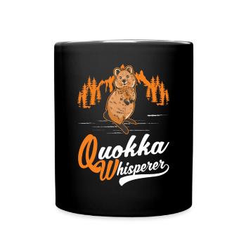 Quokka Whisperer Kangourou à queue courte - Mug uni - noir - Devant