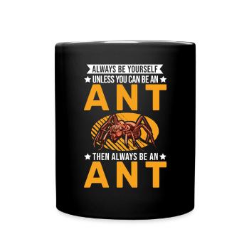Ameisen Ameisenfarm Ameisenhaufen Feuerameisen - Tasse einfarbig - Schwarz - Vorne