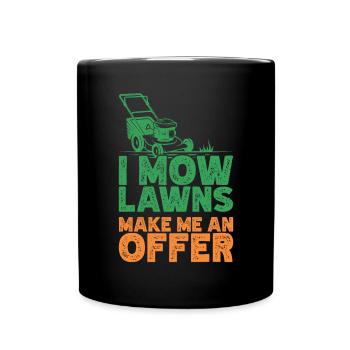 Mowing - Full Colour Mug - black - Front