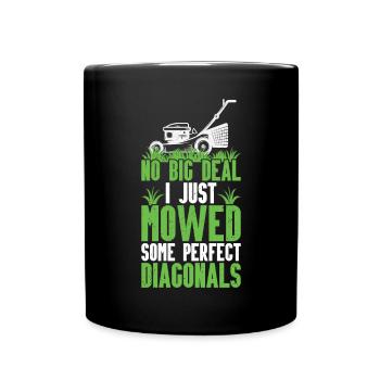 Mowing - Full Colour Mug - black - Front