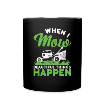 Mowing - Full Colour Mug - black - Front