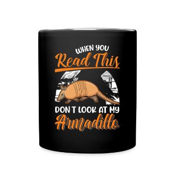 Armadillo Gift Armadillo - Full Colour Mug - black - Front