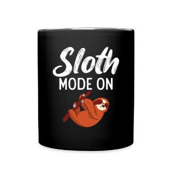 Sloth Lover Sloth Gift - Full Colour Mug - black - Front