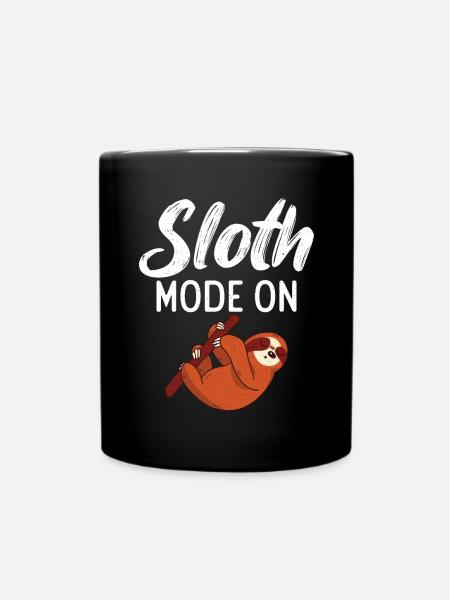 Sloth Lover Sloth Cadeau - Mug uni - noir