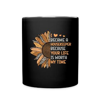 Ménage - Mug uni - noir - Devant