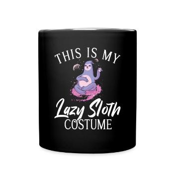 Faultier Liebhaber Faultier Geschenk - Tasse einfarbig - Schwarz - Vorne