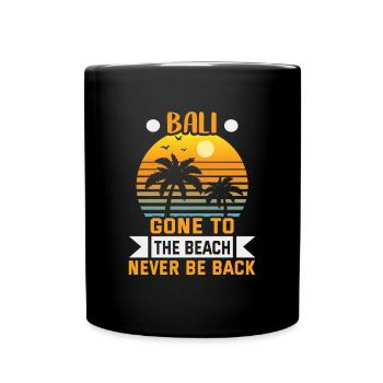Bali Indonesia beach holiday by the sea - Full Colour Mug - black - Front