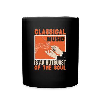 Klassische Musik Orchester Musiker - Tasse einfarbig - Schwarz - Vorne