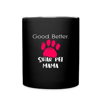 Shar Pei - Full Colour Mug - black - Front