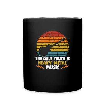 Heavy metal musicians in a band hard rock music - Full Colour Mug - black - Front