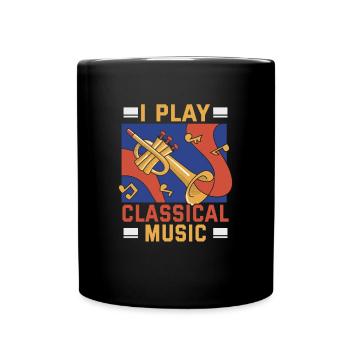 Klassische Musik Orchester Musiker - Tasse einfarbig - Schwarz - Vorne
