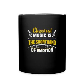 Klassische Musik Orchester Musiker - Tasse einfarbig - Schwarz - Vorne