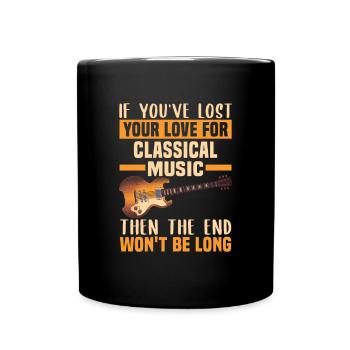Klassische Musik Orchester Musiker - Tasse einfarbig - Schwarz - Vorne