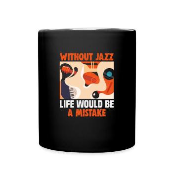 Jazz Musik Orchester Musiker - Tasse einfarbig - Schwarz - Vorne