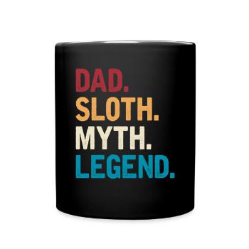 Faultier Liebhaber Faultier Geschenk - Tasse einfarbig - Schwarz - Vorne