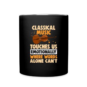 Klassische Musik Orchester Musiker - Tasse einfarbig - Schwarz - Vorne