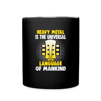 Heavy metal musicians in a band hard rock music - Full Colour Mug - black - Front