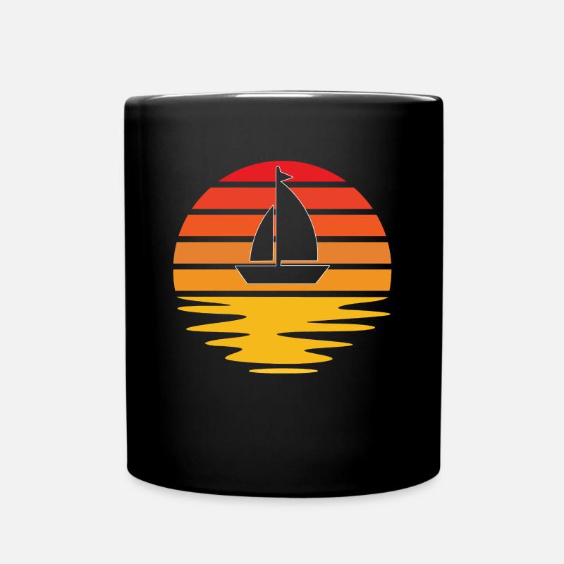 Rétro de la voile - Mug uni - noir