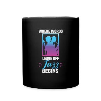 Jazz Musik Orchester Musiker - Tasse einfarbig - Schwarz - Vorne