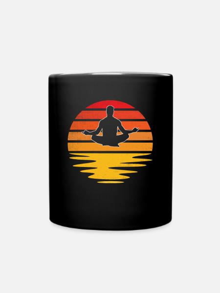 Méditation Rétro - Mug uni - noir