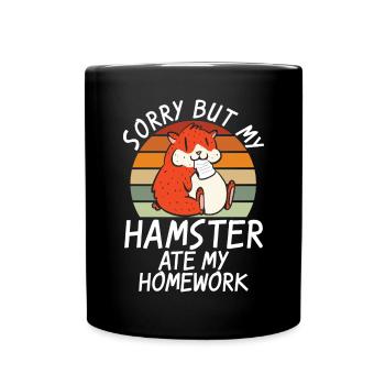 Hamster Liebhaber Hamster Geschenk - Tasse einfarbig - Schwarz - Vorne
