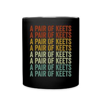 A Pair Of Keets Budgerigar Possession - Full Colour Mug - black - Front