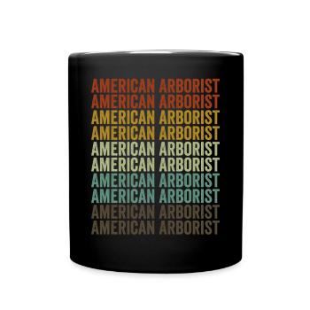 Amerikanischer Baumpfleger Baumpfleger Baumpfleger - Tasse einfarbig - Schwarz - Vorne